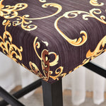 Textile elastique pour housse chaise de bar et tabouret style ancien