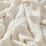 Textile de qualite de notre couverture blanche