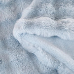 Tissu doux de notre plaid chaud bleu clair