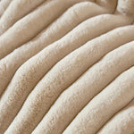 Tissu doux de notre plaid chaud en velours beige