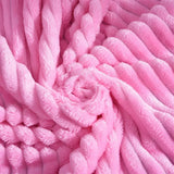 Tissu doux de notre plaid rose fuchsia