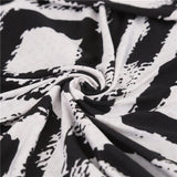 Tissu elastique de haute qualite de notre housse de canape motifs noir et blanc