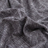 Tissu de haute qualité de notre housse de coussin gris chiné
