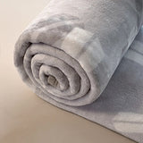 Tissu polaire de notre plaid pour canape moderne gris