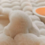 Tissu polaire de notre plaid chaud epais beige