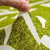 Demonstration tissu elastique de notre housse de canape angle vert anis