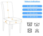 Guide des tailles et mesures pour Housse de chaise impermeable marron chocolat