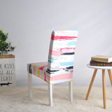 Housse chaise elastique moderne multicolore