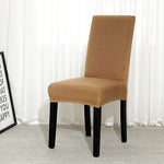 Housse de chaise elastique marron clair