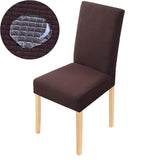 Housse de chaise etanche waterproof marron fonce