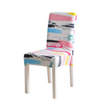 Housse de chaise extensible moderne multicolore