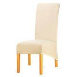 Housse de chaise grande taille beige