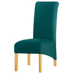 Housse de chaise grande taille bleu canard