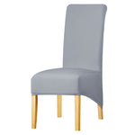 Housse de chaise grande taille gris clair