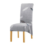 Housse de chaise grande taille nature gris