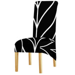 Housse de chaise grande taille noir et blanc