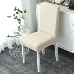 Housse de chaise impermeable blanc extensible