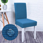 Housse de chaise impermeable bleu