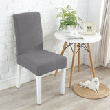 Housse de chaise impermeable gris extensible moderne