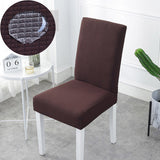 Housse de chaise impermeable marron fonce