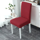 Housse de chaise impermeable rouge extensible