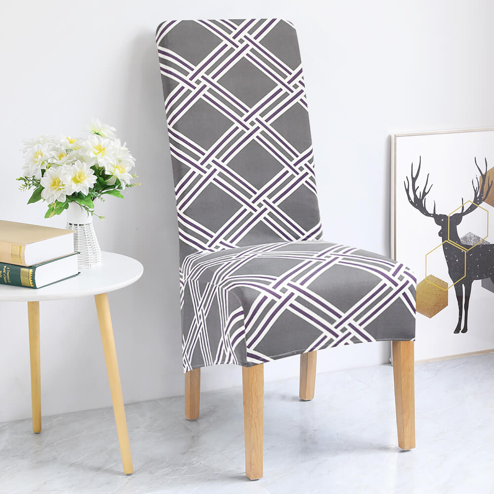 Housses De Chaise XL En Cuir Synthétique Imperméable Noir - Lot Pour Dossier Haut