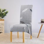 Housse de chaise xl grande taille nature gris