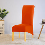 Housse de chaise xl grande taille orange