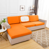 Housse de coussin d'assise de canape d'angle orange
