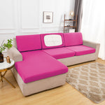 Housse de coussin d'assise de canape d'angle rose bonbon