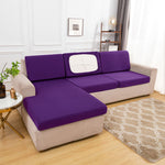 Housse de coussin d'assise de canape d'angle violet