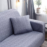 Housse de coussin canapé moderne bleu