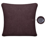 Housse de coussin impermeable marron chocolat