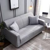 Housse pour canape et fauteuil gris clair