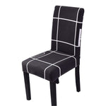 Housse pour chaise noire extensible