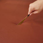 Simili cuir epais et resistant pour housse d'assise de canape d'angle impermeable marron