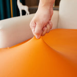 Simili cuir extensible pour housse d'assise de canape d'angle orange