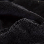 Textile doux de notre housse de canape d'angle en velours noir