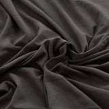 Textile elastique pour housse d'assise de canape d'angle gris anthracite