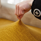 Textile elastique pour housse d'assise de canape d'angle grande taille