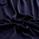 Textile elastique pour housse assise de canape bleu marine