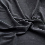 Textile elastique pour housse assise de canape gris anthracite