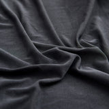 Textile elastique pour housse assise de canape gris anthracite
