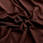 Textile elastique pour housse assise de canape marron chocolat