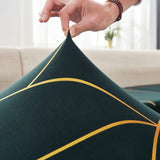 Textile elastique pour housse de coussin d'assise de canape d'angle