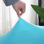 Textile extensible pour housse de canape angle bleu cyan