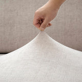 Textile extensible pour housse de canapé gris perle