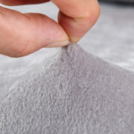 Textile extensible de notre housse de canape velours gris