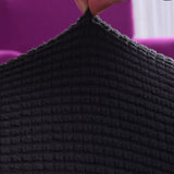 Textile extensible de notre housse de coussin impermeable noir