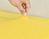 Textile resistant pour housse d'assise de canape jacquard jaune
